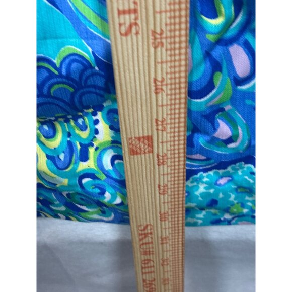 Lilly Pulitzer Sleeveless Tropical Print Dress With Front Zipper Detail -Size 10 - Picture 4 of 10